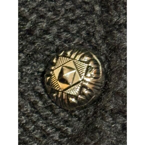 Vintage Astrifa Strick Modelle Austrian Folklore Cardigan Black Sweater Trachten - Picture 9 of 11